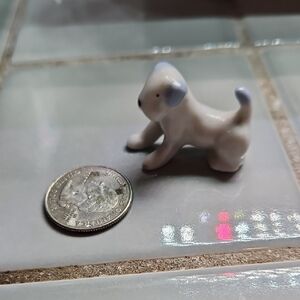 VNT Pfeffer Goth Small Schnauzer Dog Figurine - White and Gray German